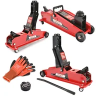 Podnośniki - PODNOŚNIK SAMOCHODOWY HYDRAULICZNY LEWAREK LEWAR ŻABA 3T 530MM SN3063 - miniaturka - grafika 1