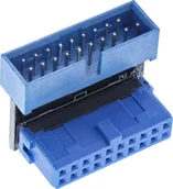 Akcesoria do komputerów stacjonarnych - InLine Adapter kątowy 19-pin USB 3.0 33448U - miniaturka - grafika 1
