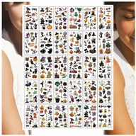 Zabawki kreatywne - TATUAŻE ZMYWALNE DLA DZIECI KOLOROWE BAJKI HALLOWEEN 30 WZORÓW - miniaturka - grafika 1