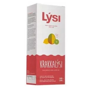 LYSI, Tran islandzki dla dzieci mango-limonka, 240ml - Witaminy i minerały - miniaturka - grafika 1