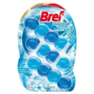 Bref Kostka do WC Brilliant Gel All in 1 Ocean Arktyczny 3x42g - Środki do WC - miniaturka - grafika 1