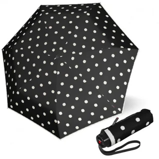 Parasole - KNIRPS T.020 DOT ART BLACK - ultralekki parasol składany - grafika 1