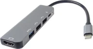 Adaptery i przejściówki - Adapter USB PremiumCord PremiumCord Adaptér USB-C na HDMI + USB3.0 + 2x USB2.0 + PDpower delivery - miniaturka - grafika 1