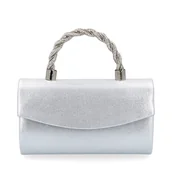 Torebki damskie - Mała kopertówka wizytowa - MENBUR 85787 SREBRNA - miniaturka - grafika 1