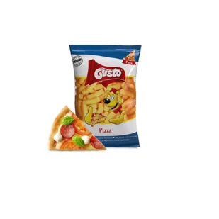 Gusto Chrupki Kukurydziane Pizza Przekąski Chrupkie 80g - Chrupki - miniaturka - grafika 1