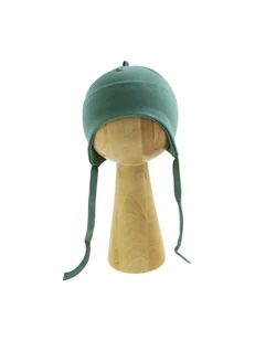 Niemowlęca czapka wiązana zielona, Nicol,r.62 - Czapki damskie - miniaturka - grafika 1