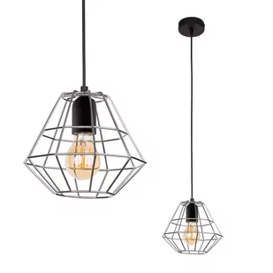 Lampa wisząca z chromowanym kloszem TK 791 z serii DIAMOND - Lampy sufitowe - miniaturka - grafika 1