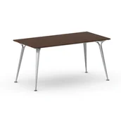 Stoły i stoliki do biura - B2B Partner Stół ALFA 1600 x 800 mm, orzech 499196 - miniaturka - grafika 1