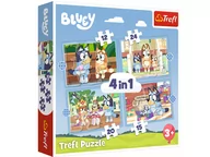 Puzzle - Trefl, Puzzle 4w1, Bluey i jego świat, 12/15/20/24 el. - miniaturka - grafika 1