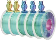 Filamenty i akcesoria do drukarek 3D - Filament do drukarek 3D JAYO Rainbow, opcje dwukolorowe, średnica 1,75 mm, SILKTR Mix-1 5 rolek - miniaturka - grafika 1