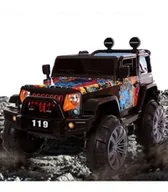 Pojazdy elektryczne dla dzieci - JEEP NA AKUMULATOR AUTO 6 SILNIKÓW J19G 4×4 BUJAK PANEL MP3 MORO + PILOT - miniaturka - grafika 1