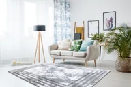 Dywany - Dywan AKRYL VALS 01553A C53 74 Ramka marmur / kość słoniowa szary 240x340 cm - miniaturka - grafika 1