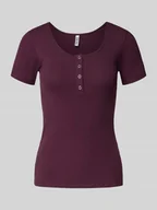 Koszulki i topy damskie - T-shirt o kroju slim fit z mieszanki bawełny model ‘KITTE’ - miniaturka - grafika 1