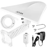 Anteny TV - Telkom-Telmor Antena DVB-T2 Do Tv Naziemnej Zewnętrzna Wzmacniacz 4K Hd MUX8 Digi Active - miniaturka - grafika 1