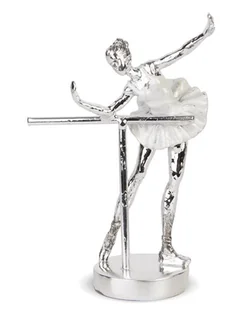 Figurka Srebrna Bond Baletnica 20,5x14cm - Figurki dekoracyjne - miniaturka - grafika 1