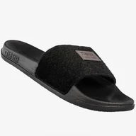 Klapki i japonki damskie - Klapki Damskie BIG STAR Buty Z Futerkiem Czarne SS274716 Czarny 37 - miniaturka - grafika 1