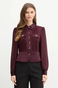 Morgan koszula damska kolor bordowy CLOCLO - Koszule damskie - miniaturka - grafika 1