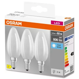 Żarówka LED 3 szt. 6 W = 60 W 806 lm Neutralna biel Osram - Żarówki LED - miniaturka - grafika 1
