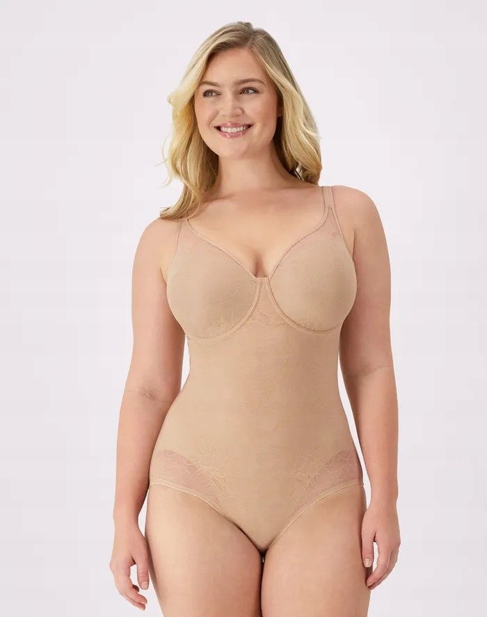 BALI BODY MODELUJĄCE DAMSKIE BEŻOWE NA RAMIĄCZKACH 38D 7BA