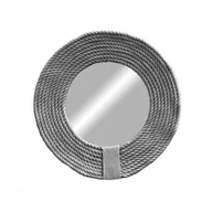 Lustra - Okrągłe lustro ścienne z linką - MIRROR CORD szare Ø całkowita 90 cm - miniaturka - grafika 1