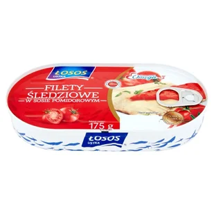 Łosoś FILETY ŚLEDZIOWE W SOSIE POMIDOROWYM 170G - Konserwy i dania rybne - miniaturka - grafika 1