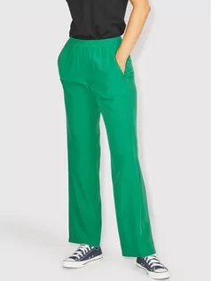 Spodnie damskie - JJXX Spodnie materiałowe Poppy 12200751 Zielony Classic Fit - grafika 1