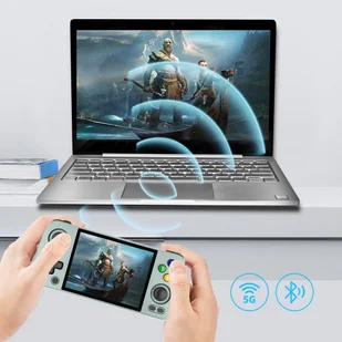 Ręczna Konsola do Gier ANBERNIC RG405M Android 12, 4GB 128GB + 128GB Karta TF, Unisoc Tiger T618, Szary - Konsole i gry retro - miniaturka - grafika 5