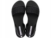 Sandały damskie - Sandały damskie sportowe Ipanema BREEZ Płaskie Eleganckie Wygodne Czarne 41 - miniaturka - grafika 1