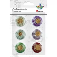 Pozostałe akcesoria dla plastyków - Titanum Kuleczki dekoracyjne mix 6szt - miniaturka - grafika 1