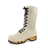 Kozaki damskie - Woody Damskie kozaki Rosanna, półdługie, Cocco Silver, 42 EU, Cocco Silver, 42 EU - miniaturka - grafika 1