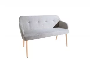 Invicta Interior ława scandinavia jasny szary 37925 - Ławki do przedpokoju - miniaturka - grafika 1