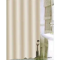 Zasłony prysznicowe - Zasłonka prysznicowa Txt Unity 180 x 200 cm beż - miniaturka - grafika 1