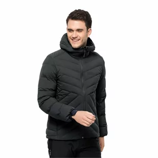 Męska kurtka puchowa Jack Wolfskin ATHLETIC DOWN HOODY M phantom - L - Kurtki męskie - miniaturka - grafika 1