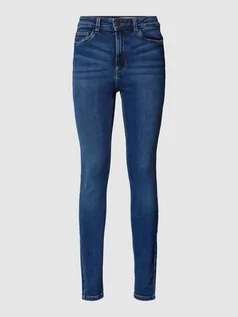 Spodnie damskie - Jeansy o kroju skinny fit z bawełny ekologicznej model ‘Callie’ - grafika 1