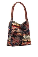 Torebki damskie - Desigual Women's BOLS_Tapestry ESTRASBURGO, Black, czarny - miniaturka - grafika 1