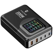 Ładowarki do telefonów - Ładowarka sieciowa Viking GaN Pro 200 W (VCH200PD) Czarna - miniaturka - grafika 1