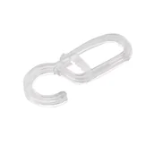 Karnisze - Agrafka do kółka 28 mm bezbarwna 10szt. - miniaturka - grafika 1