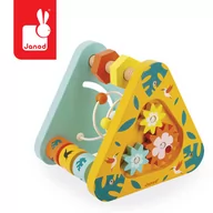 Łamigłówki - Janod, Trójkąt wielofunkcyjny, Tropik, 12m+ - miniaturka - grafika 1