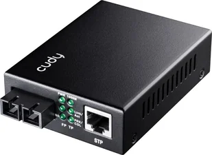Konwerter światłowodowy Cudy Konwerter wiatłowodowy MC100GMA-05 Gigabit Media Converter 850nm VSCEL MM 550M SC - Konwertery sieciowe i transceivery - miniaturka - grafika 1