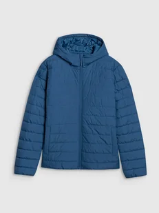 4F Kurtka puchowa z wypełnieniem syntetycznym męska - turkusowa L - Kurtki i kamizelki sportowe męskie - miniaturka - grafika 1