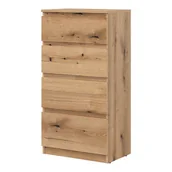 Komody - Komoda REMI RM04 Dąb Evoke - miniaturka - grafika 1