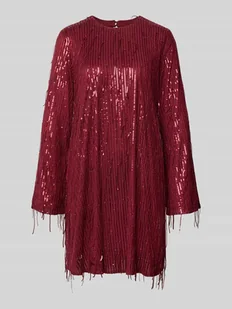 Sukienka mini o kroju relaxed fit z okrągłym dekoltem model ‘Lantra’ - Sukienki - miniaturka - grafika 1