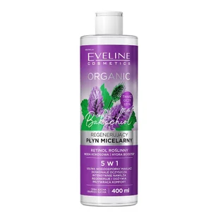 EVELINE COSMETICS Organic Regenerujący płyn micelarny do demakijażu z bakuchiolem, 400 ml - Kosmetyki do demakijażu - miniaturka - grafika 2