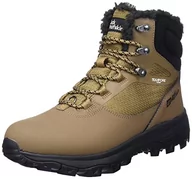 Buty trekkingowe męskie - Jack Wolfskin Męskie buty trekkingowe Everquest Texapore High M, jasnobrązowy czarny, 43 EU - miniaturka - grafika 1