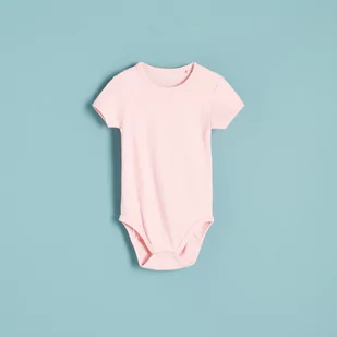 Reserved Reserved - Bawełniane body z nadrukiem 3 pack - Różowy - Body dla niemowląt - miniaturka - grafika 1