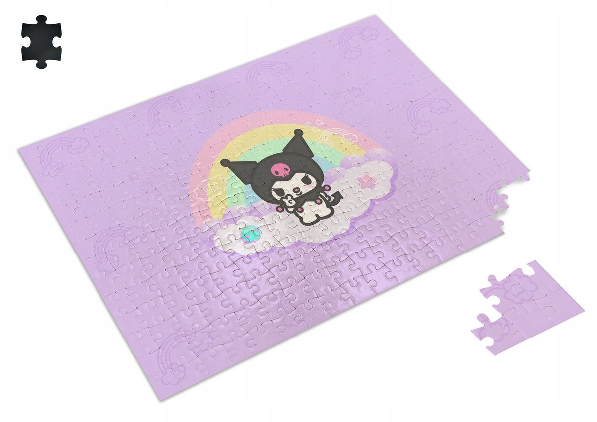 Puzzle KUROMI HELLO KITTY Cinnamoroll A3 252 el z Nadrukiem + IMIĘ 77