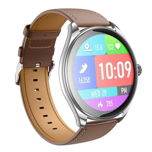 Hoco HOCO smartwatch z funkcją rozmowy AMOLED Y22 srebrny - Smartwatch - miniaturka - grafika 1