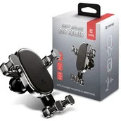 Uchwyty samochodowe do telefonów - Crong Crong Gravity Auto-Lock Car Holder Uchwyt samochodowy grawitacyjny do telefonu 4,7-6,5 czarny) 10_17739 - miniaturka - grafika 1
