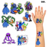 Zabawki kreatywne - TATUAŻE ZMYWALNE DLA DZIECI TYMCZASOWE RAINBOW FRIENDS - 8 EL. / 150 WZORÓW - miniaturka - grafika 1