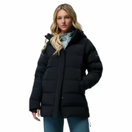 Kurtki damskie - Damska kurtka puchowa Columbia Women's Amaze Puff Mid Hooded Jacket black - S - miniaturka - grafika 1